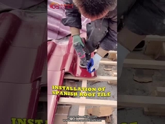 Viele Farbspanische keramische Landhaus-Hotel-Dachplatte-Größe 220*220mm