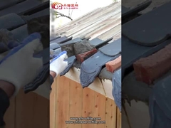 Unglazed matte Dachplatte der traditionellen antiken chinesischen WohnDachplatten