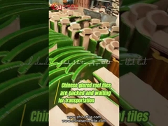 Dauerhafte chinesische Tempel-Dachziegel glasierten keramische Dachplatte-Zahlen Dragon Design