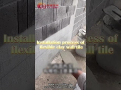 Mcm-Stein-flexible Clay Tiles Brick Cladding For-Außenlandhaus-Wand kundengerecht