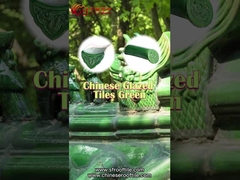 Alte Tempel Keramikmaterial Chinesische Glasdachfliesen mit glatter und heller Oberfläche