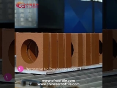 Rote Dekorations-Wand-Belüftungs-keramische hohle Ziegelsteine für Garten-Zäune