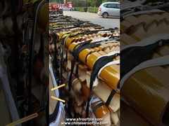 Verglaste und zweimal sinternde chinesische Glasdachfliesen für Tempel