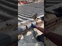 Antikes Dach dekorativer Ridge Tile Grey Clay Material für traditionelles chinesisches Gebäude