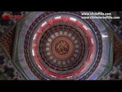 Gelb verglaste Dachfliesen im chinesischen Stil für Tempel