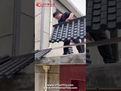 Billiger Preis PVC-Harz-Plastik chinesische antike Dachfliesen