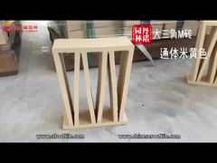 Home Garten Innendesign Terrakotta-Bildschirmblock Beige Farbe Hohlholz Dekorationsziegel