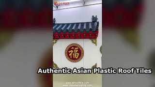 Asiatische Dachziegel aus Kunststoff mit authentischem Charme