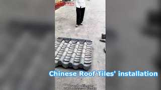 Einfache Installationsanleitung für traditionelle chinesische Dachziegel