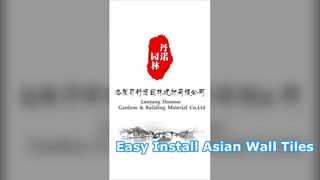 Modulare Wandtraufen im asiatischen Stil, einfach zu installierende Kunststoffdachziegel