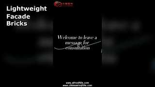 Wandblock aus geschäumten keramischen Hohlziegelfassadenplatten