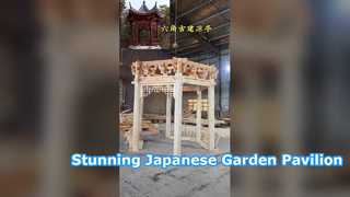 Luxuriöser sechseckiger japanischer Gartenpavillon nach Maß