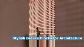 Moderne Terrakotta-Breeze-Blöcke für stilvolle Wanddekoration