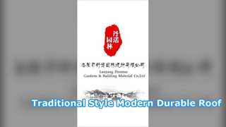 Durable Traditional Chinese Style Plastic Roof Tiles