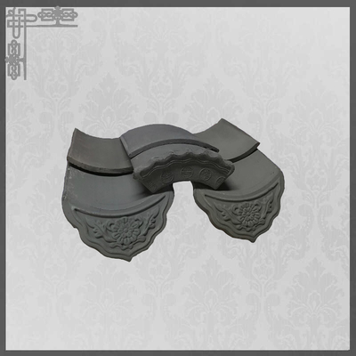 Qualität  Asian Pavilion Unglazed Chinese Clay Roof Tiles Grey Mold Matt Temple Flat Fabrik