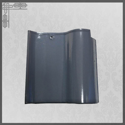 Qualität  S Type Glossy Ceramic Roof Tiles House Glazed 220mm Grey Clay Roof Tiles Fabrik