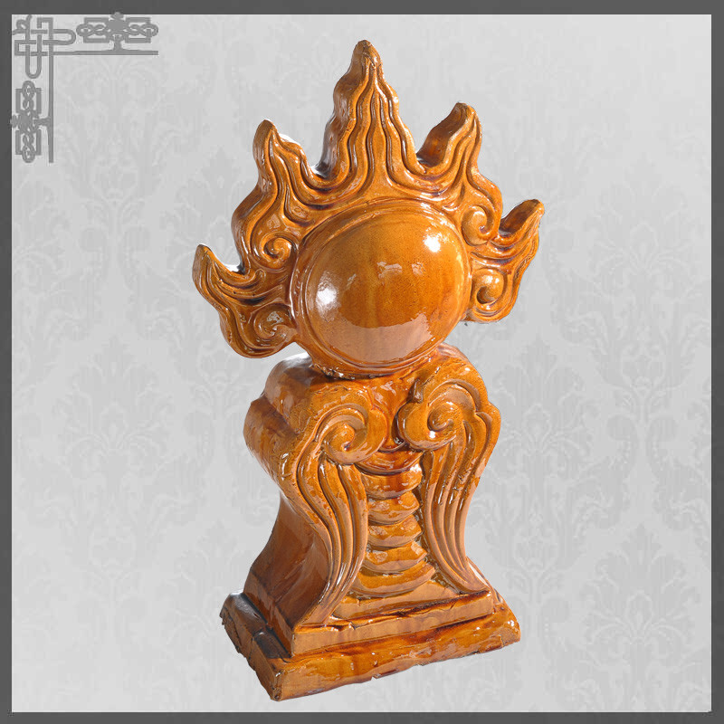 Feuerkugel-Dach Finial-chinesische Dach-Dekoration Art Collection Customizable Size Color