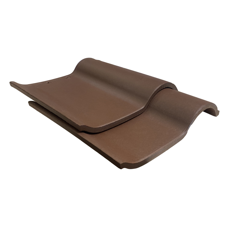 Schokoladen-Farbspanisches keramisches Landhaus-Hotel-Dach Clay Tiles Size 220*220mm