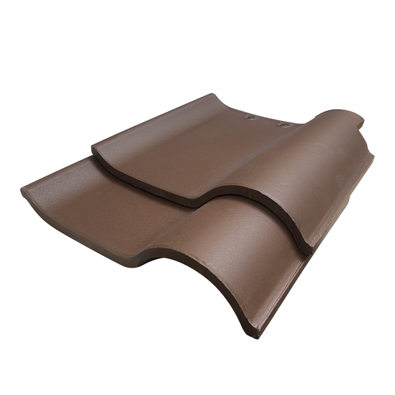 Schokoladen-Farbspanisches keramisches Landhaus-Hotel-Dach Clay Tiles Size 220*220mm