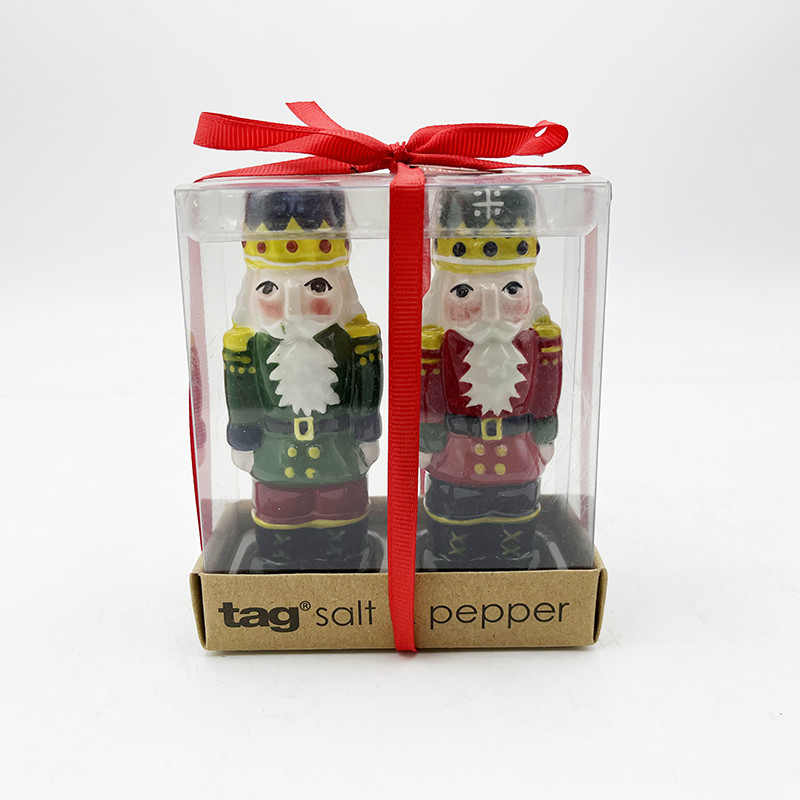 Weihnachtssalz und Pfeffer Set Neuheit Keramik Weihnachtsmann Shaker Topf für Küchendekorationen