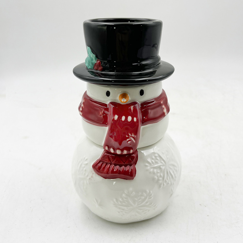 Schneemann Keramik Geschenk Kreativ Drei Stück Set von Salz und Pfeffer Schüttler Custom Muster