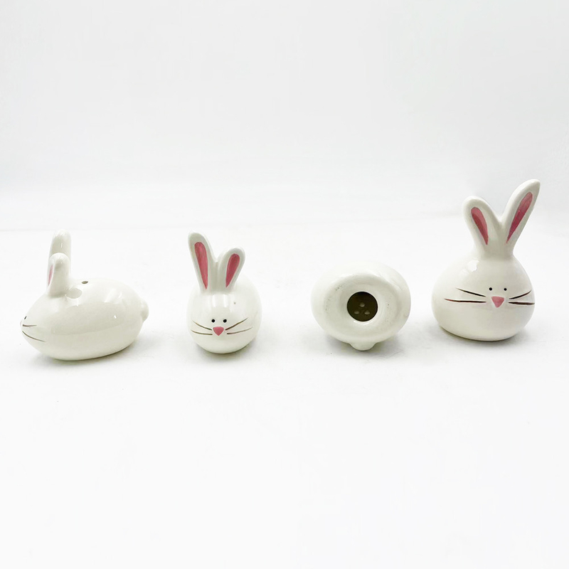 Stilvolle Porzellan Kaninchen Keramik Kaninchenfiguren Osterdekoration Geschenk für verschiedene Zwecke
