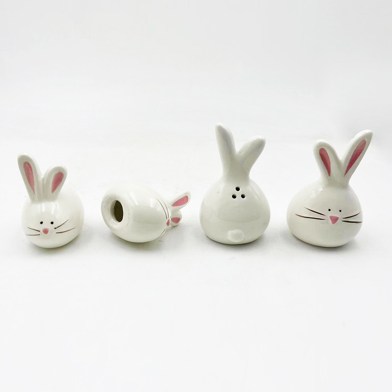 Stilvolle Porzellan Kaninchen Keramik Kaninchenfiguren Osterdekoration Geschenk für verschiedene Zwecke