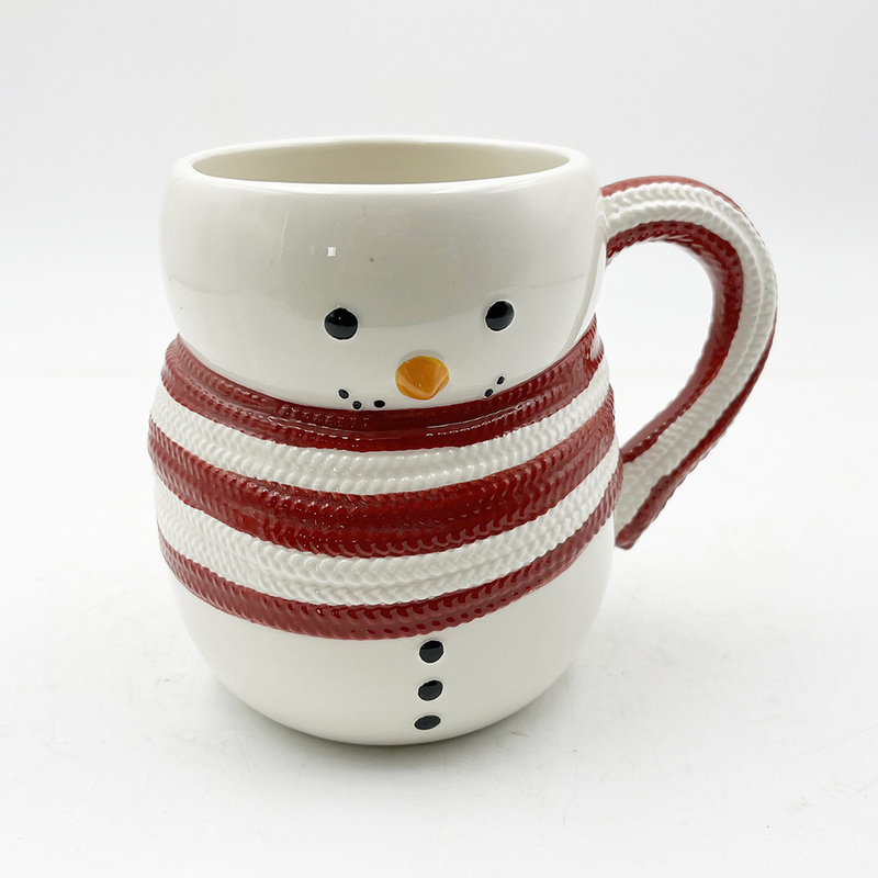 Weihnachtsserie Kaffee Wasser Milch Schneemann Tasse Süße Weihnachtsbecher Keramikbecher für Geschenke Heimdekoration