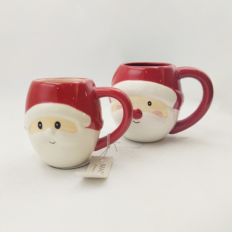 Süße, kundenspezifische Keramiktiere 3D-Gesichtsbecher, handgemalt, neuartige Kaffeetasse zum Geschenk, Hausrestaurant