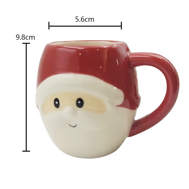 Süße, kundenspezifische Keramiktiere 3D-Gesichtsbecher, handgemalt, neuartige Kaffeetasse zum Geschenk, Hausrestaurant