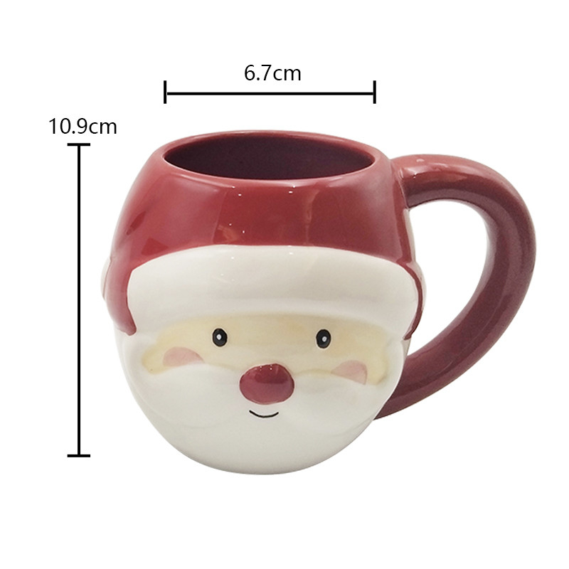 Süße, kundenspezifische Keramiktiere 3D-Gesichtsbecher, handgemalt, neuartige Kaffeetasse zum Geschenk, Hausrestaurant