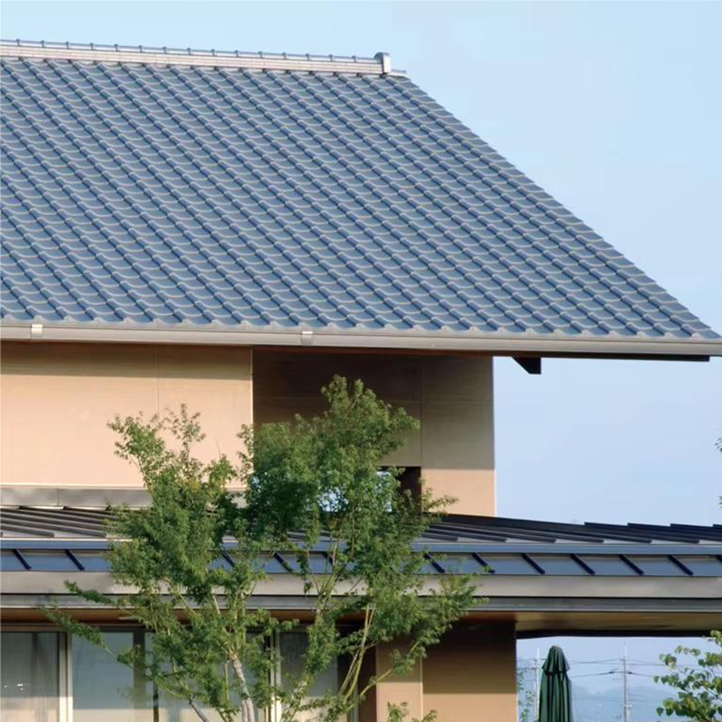 Dauerhafte und klassische japanische Dachschindel Keramikdachfliesen 310*310mm wasserdicht Hitzebeständig