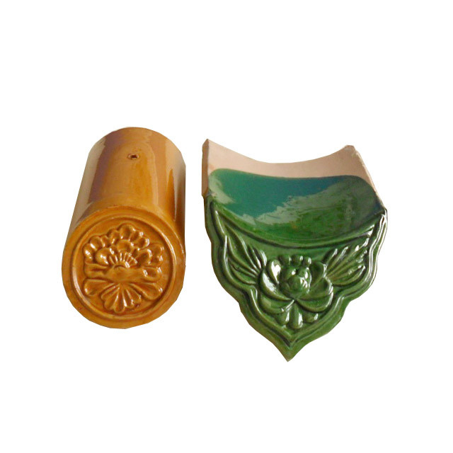Chinesische Glasdachfliese 18x18cm atemberaubende Verglasung Dauerhafte Keramik für Pavillondach