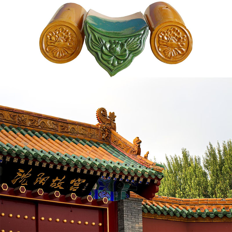 Traditioneller Stil Gazebo Keramikdachfliesen Chinesisch Malaysia Biegelte Fliesen Grafikdesign Villa Wohnung Lagerhaus