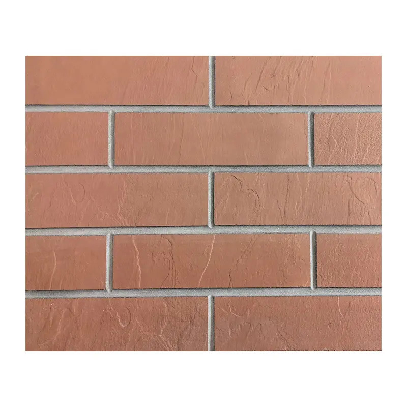 Schnelle Installation Ziegel Veneer MCM Antike Rote Brick Hotel Dekorative Außenwand Flexible kombinierte Keramikfliese