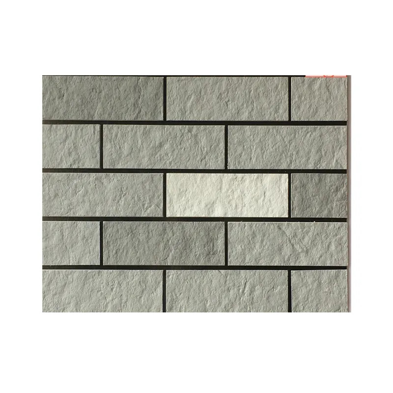 Klassische Braunziegel Aussehen Flexible weiche Steinwandfliese Für die Schule Außenwand Dekoration 3mm Dünn feuerfeste MCM Stein