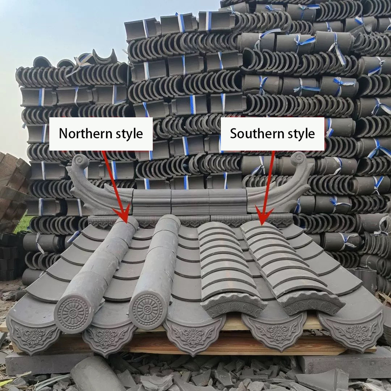Chinesische Grauton-Tempel-Dachfliesen-Materialien von höherer Qualität für einen lang anhaltenden Schutz