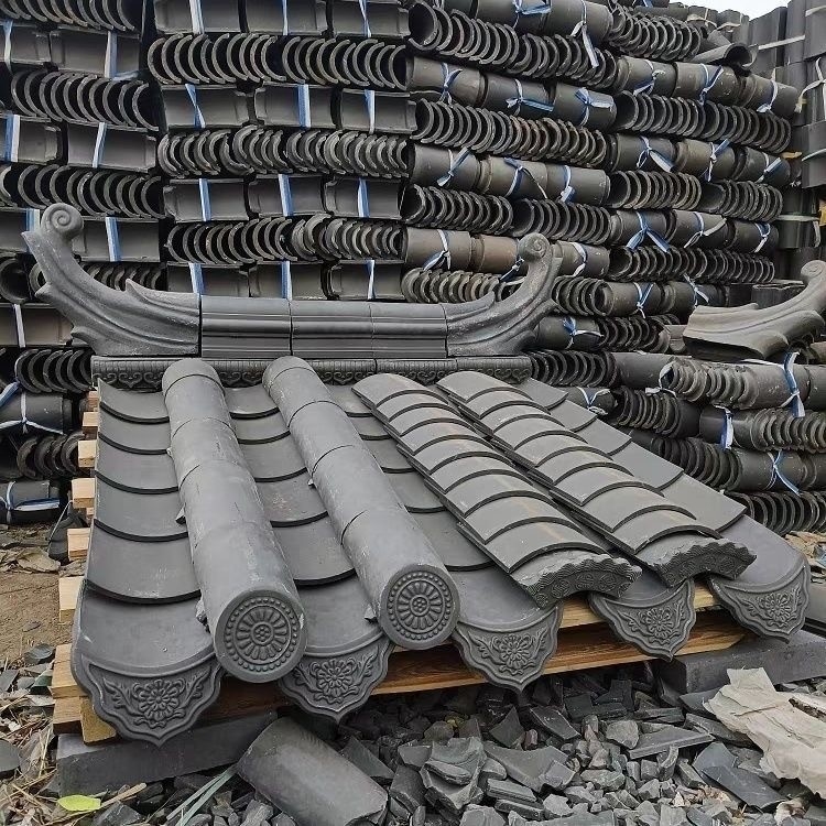 Chinesische Grauton-Tempel-Dachfliesen-Materialien von höherer Qualität für einen lang anhaltenden Schutz