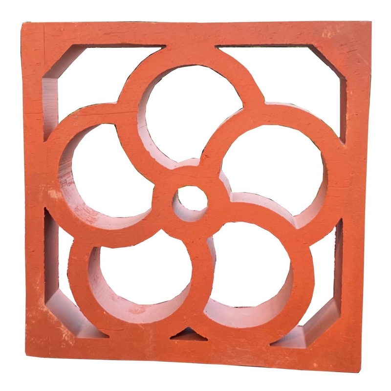 Terrakotta Jali Breeze Block Dekorationsfliesen Außenwand Gebäude Ziegel 200*200mm