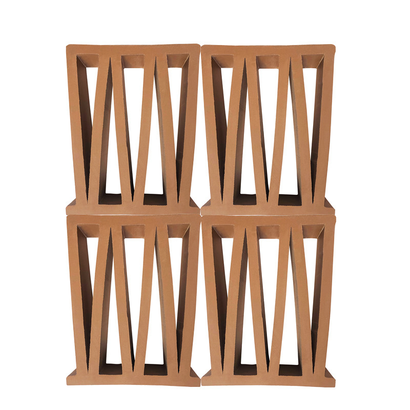 Terrakotta Breeze Block Form M-Form Wandplatte Innenarchitektur Dekorationsfeuerziegel Für Außen perforierte Dekoration Design