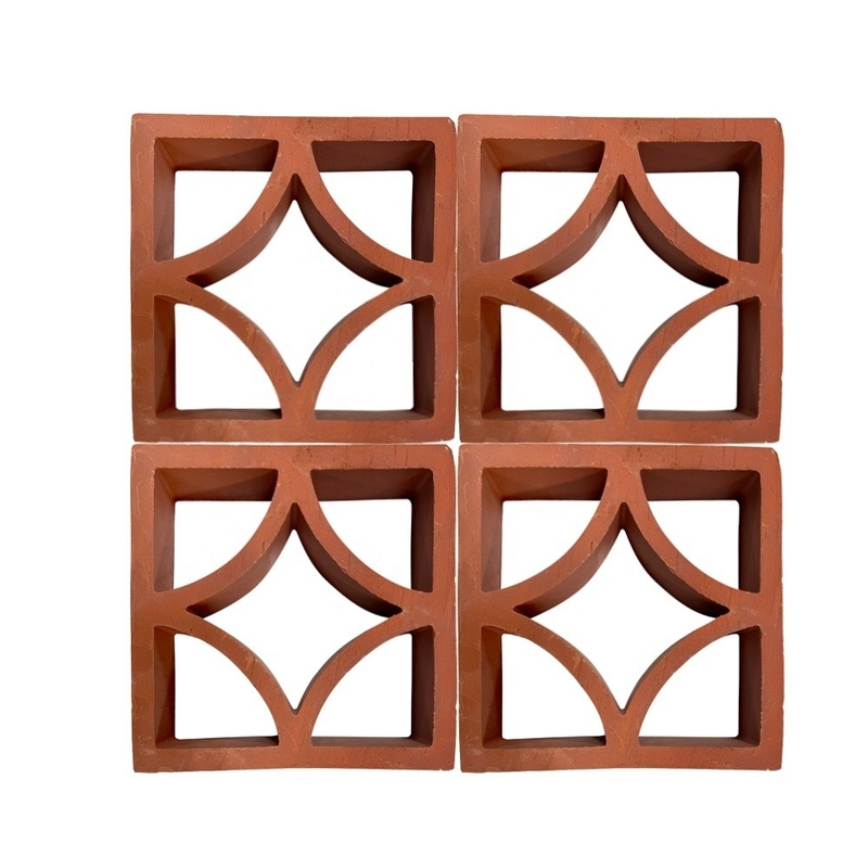 7% Absorption Terrakotta-Fassaden-Panel Breezeway Fliesen im klassischen Design für dekorative Gartenziegel Dekoration