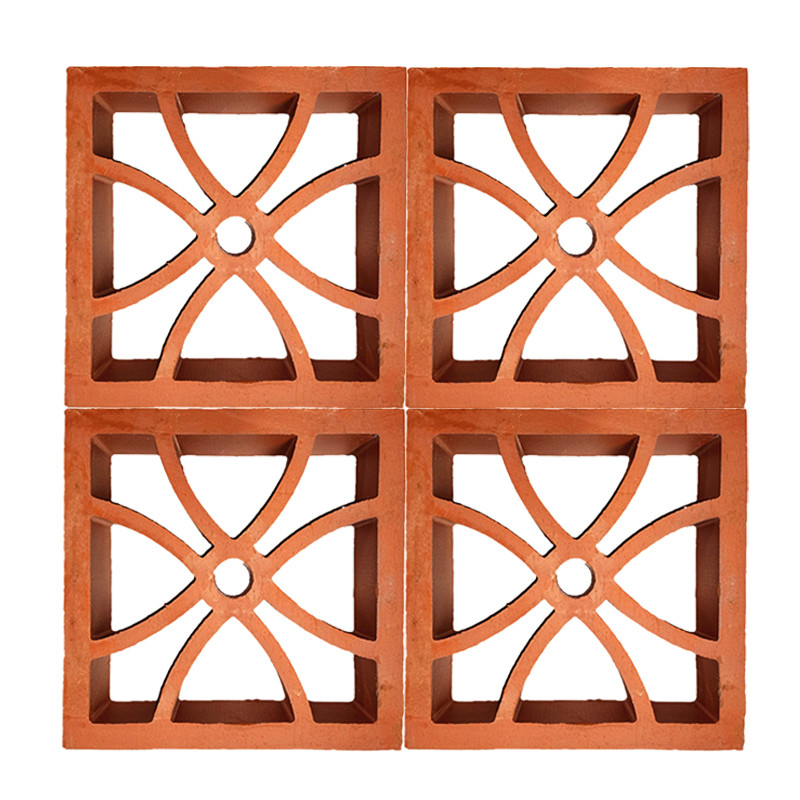 Klassische dekorative Hohlziegel Gartenzäune Brieseblock mit kompliziertem Design