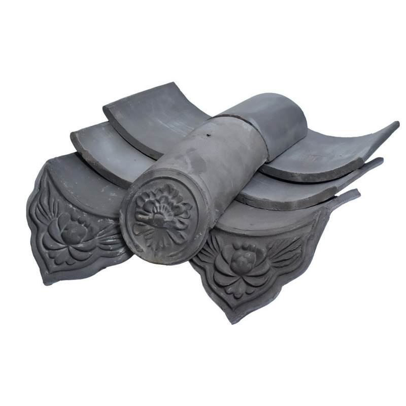 Traditionelle Chinesische Tempel Lehm Dachfliesen Zubehör 6% Wasserabsorption Für traditionelles Baustoff