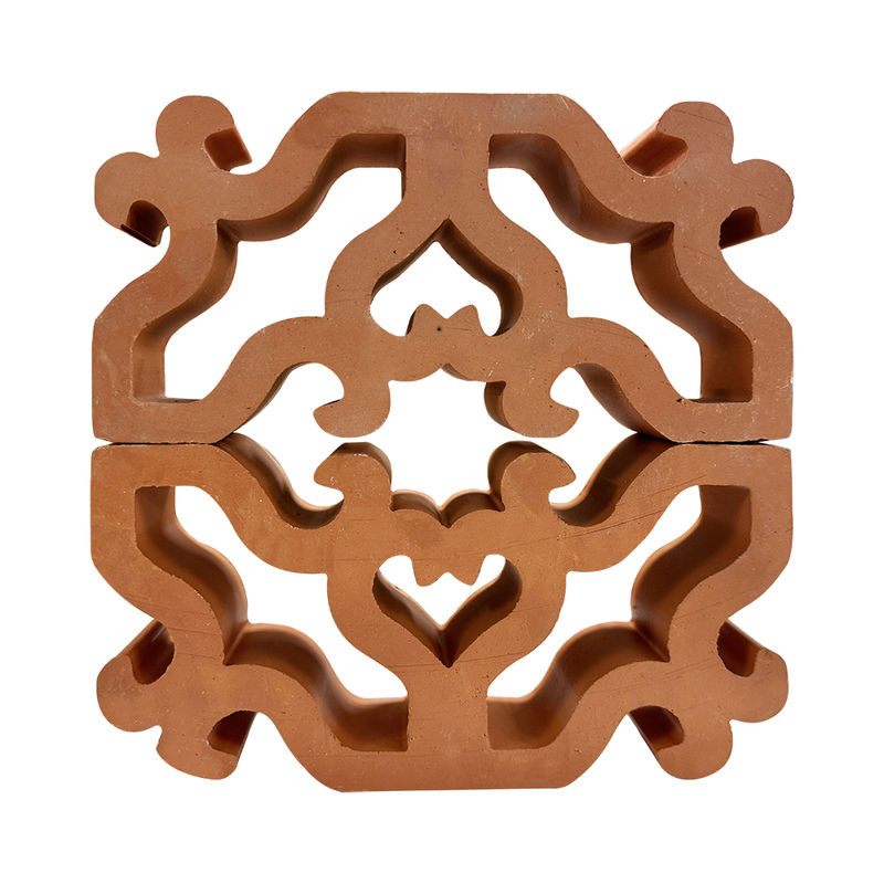 Bauklei Rotbrise Block Dekorativ Perforierten Ziegeln Wand Trennwand