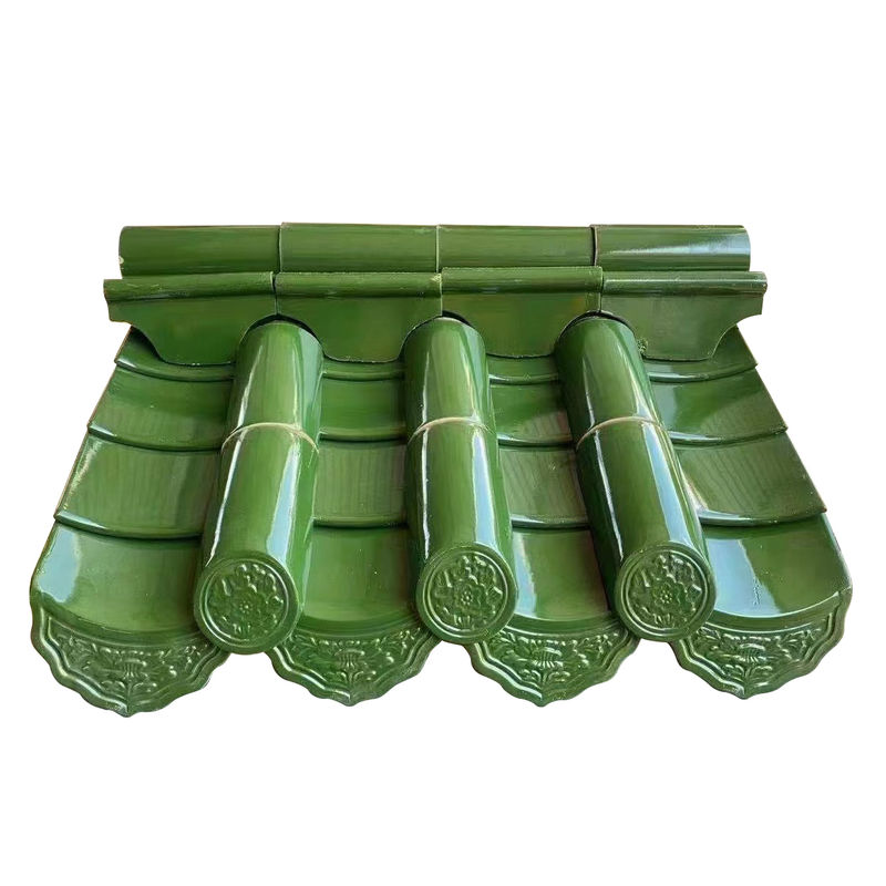 Asiatische, authentische, antike chinesische glasierte Dachziegel für Restaurant, Hotel, Tempeldach