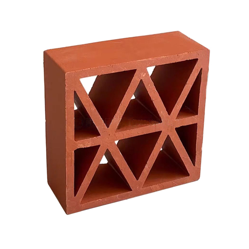 Tongitterziegel Kunstrote Blöcke Baumauer Dekorationssteine