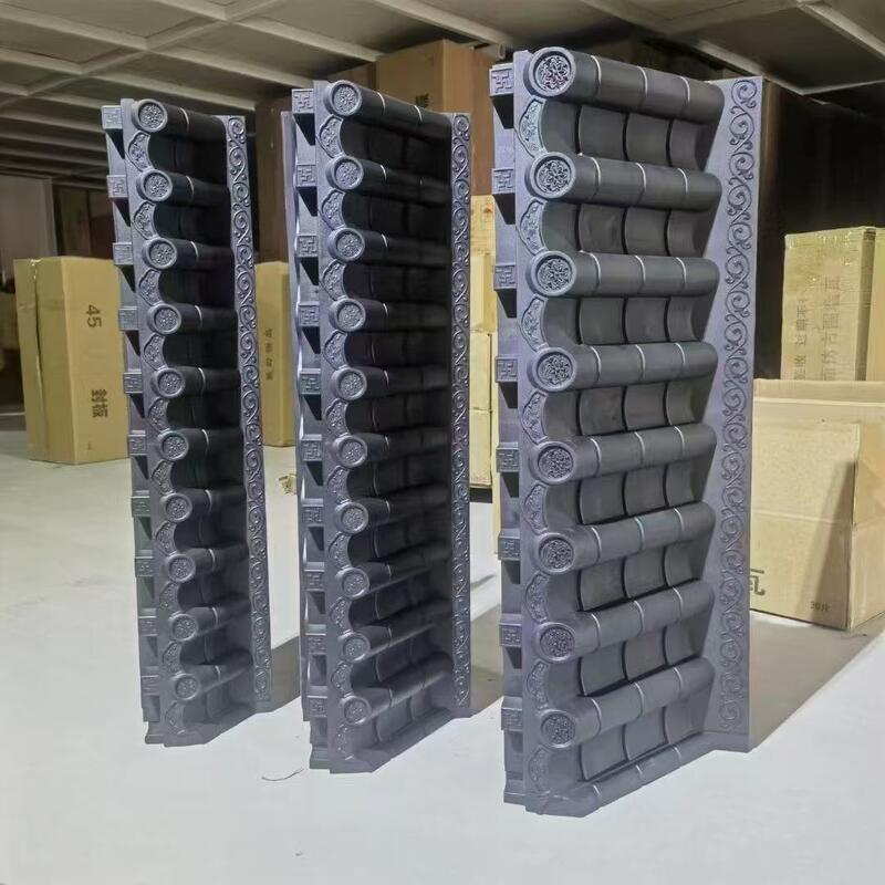 Plastikschindeln Dachdekoration mit Stützbefestigung Full Set PVC-Dachfliesen Chinesischer Stil