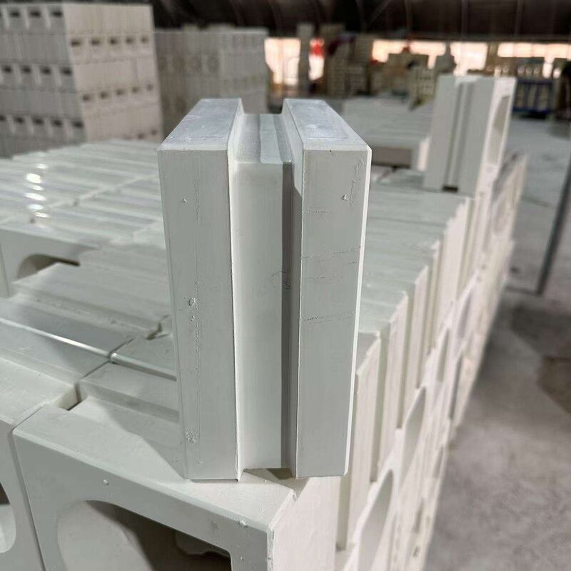 Moderner geometrischer Muster Beton Sichtschutz Block Wand Trennwand Betonblock Architekt Fassade Sichtschutzwand