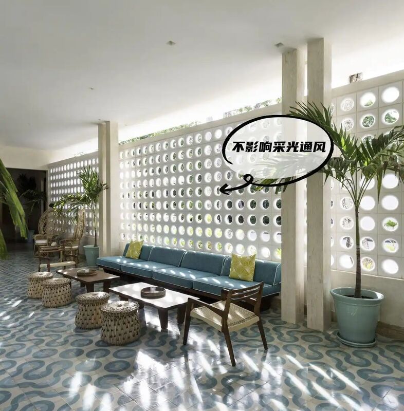 Salzfestes Beton-Schirmblock für Küstengebiete Antikorrosionsventilation Wandblöcke Dekoration Brieseblock