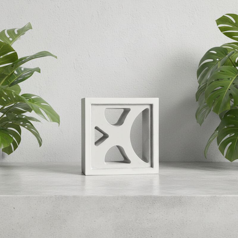 Quadratischer Zement-Breeze-Block zur Abschirmung, Belüftung, gesinterte Feuerziegel, hohle Wand, dekorative Ziegel